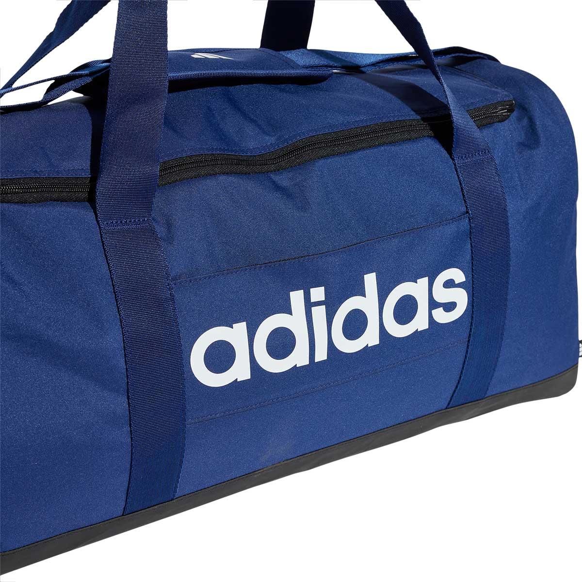 adidas Linear Duffel M Sportsveske DKBLUE/FTWWHT/FTWWHT