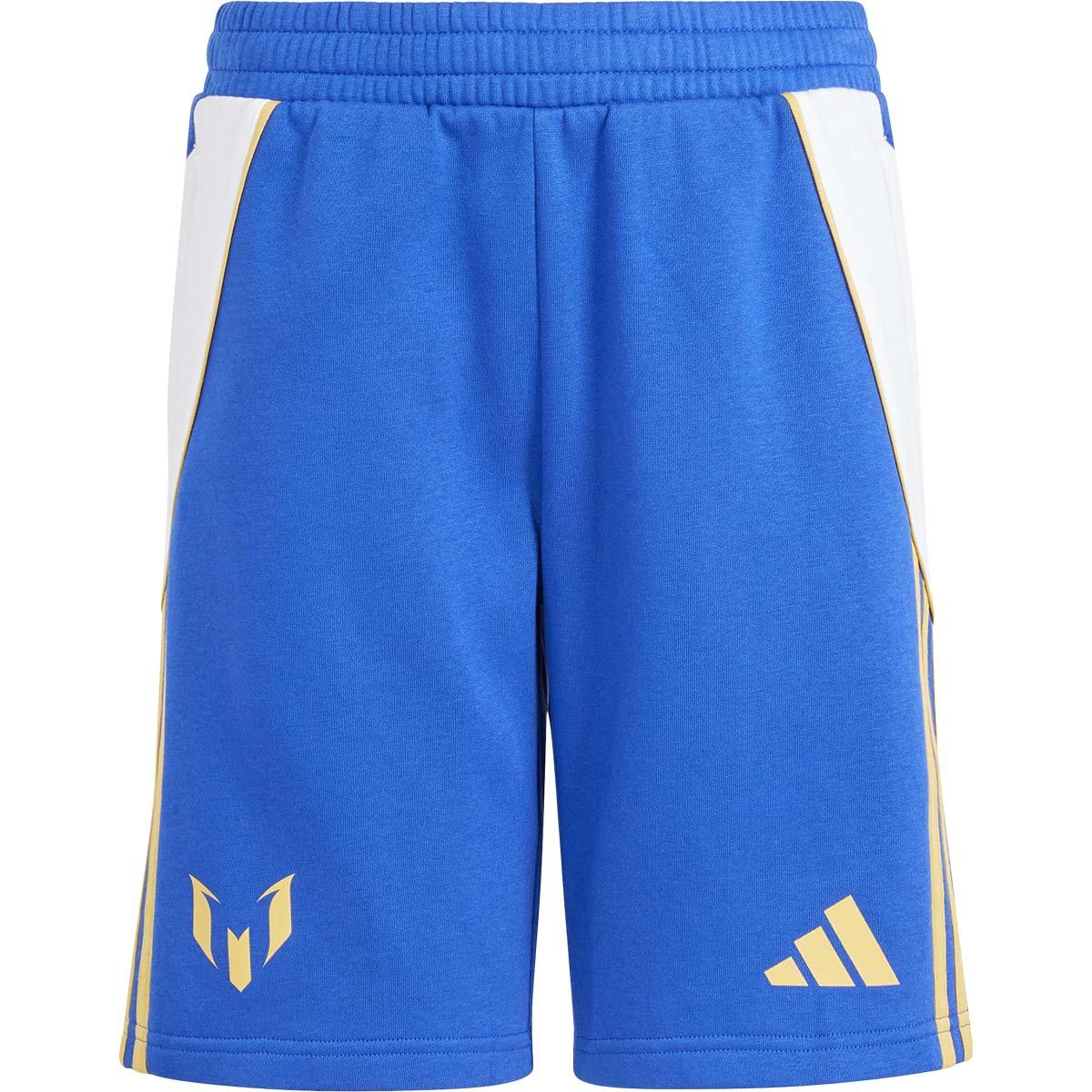 adidas Messi Sweat Shorts Børn SELUBL/BLUFUS/WHITE