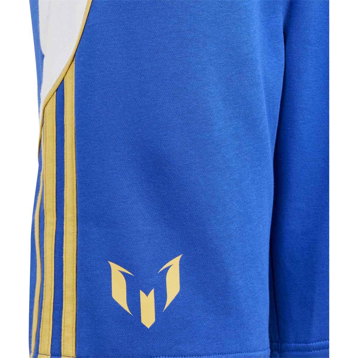 adidas Messi Sweat Shorts Børn SELUBL/BLUFUS/WHITE