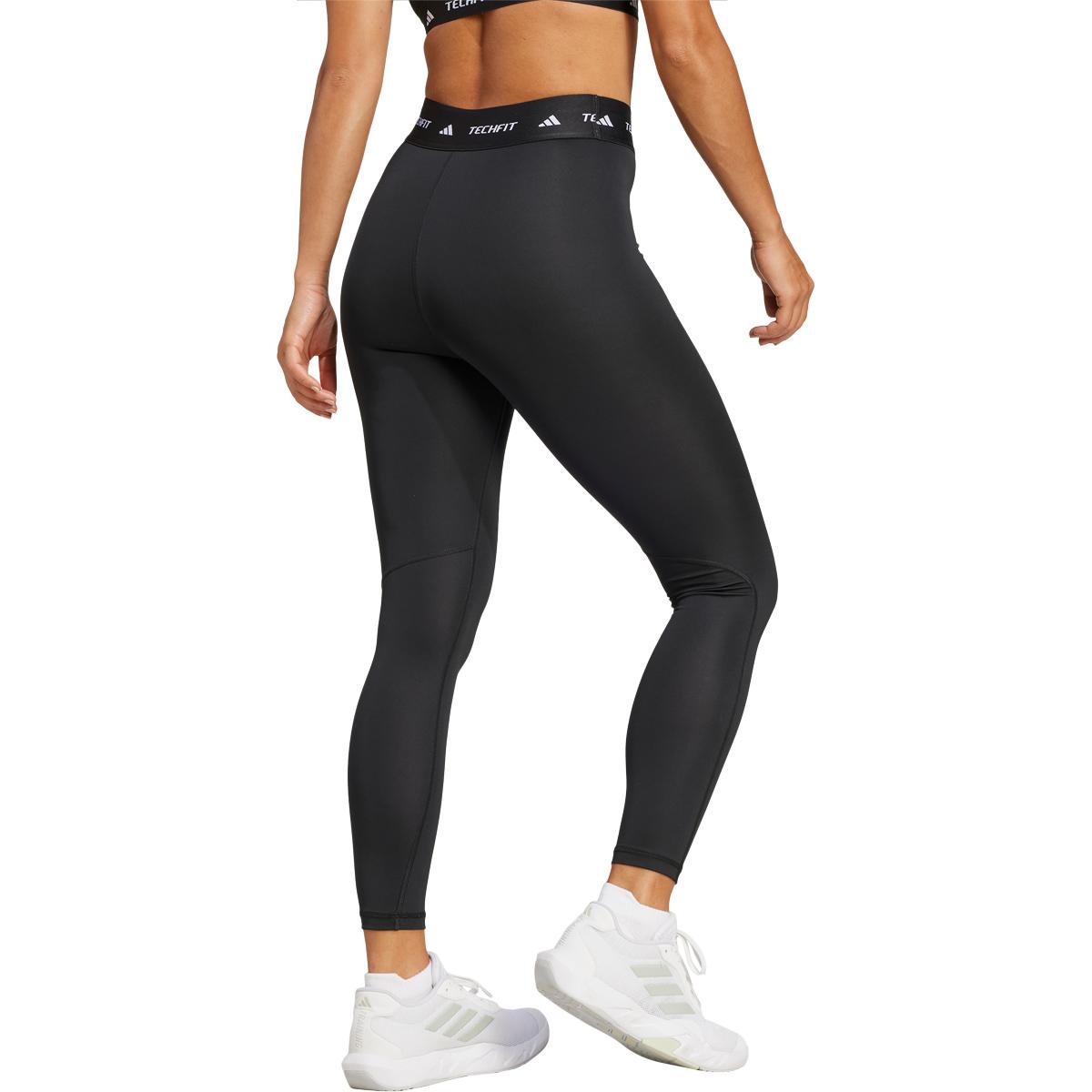 adidas Techfit High Waist 7/8 Træningstights Dame BLACK/WHITE/BLACK