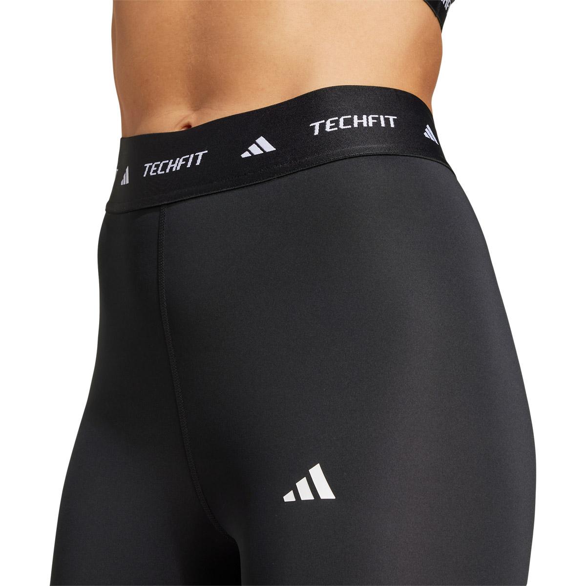 adidas Techfit High Waist 7/8 Træningstights Dame BLACK/WHITE/BLACK