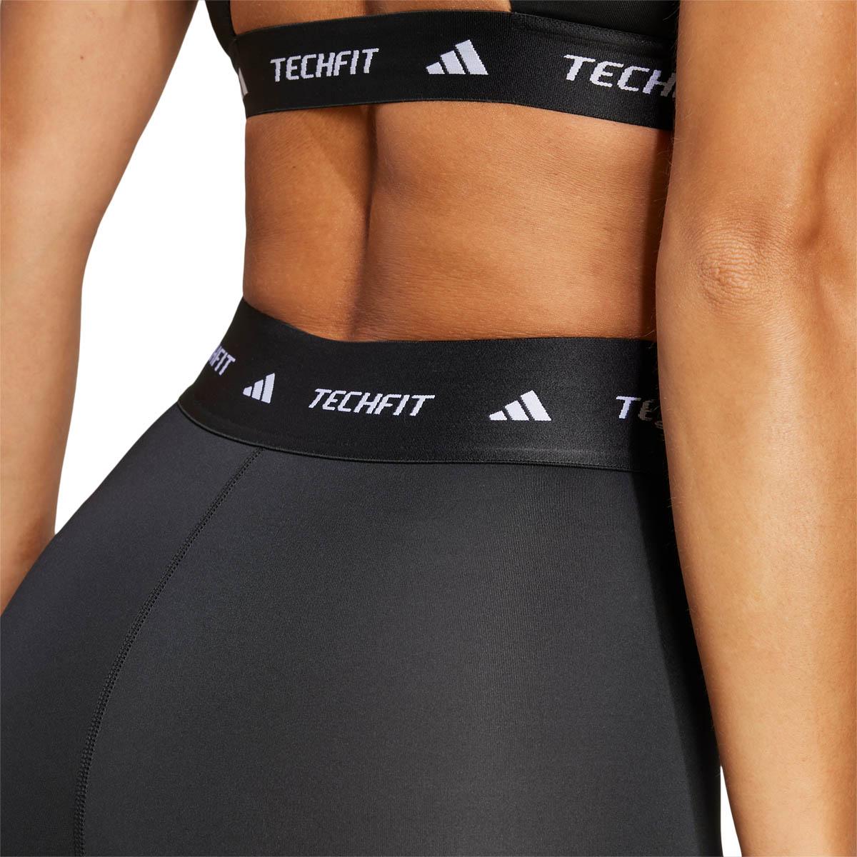 adidas Techfit High Waist 7/8 Træningstights Dame BLACK/WHITE/BLACK
