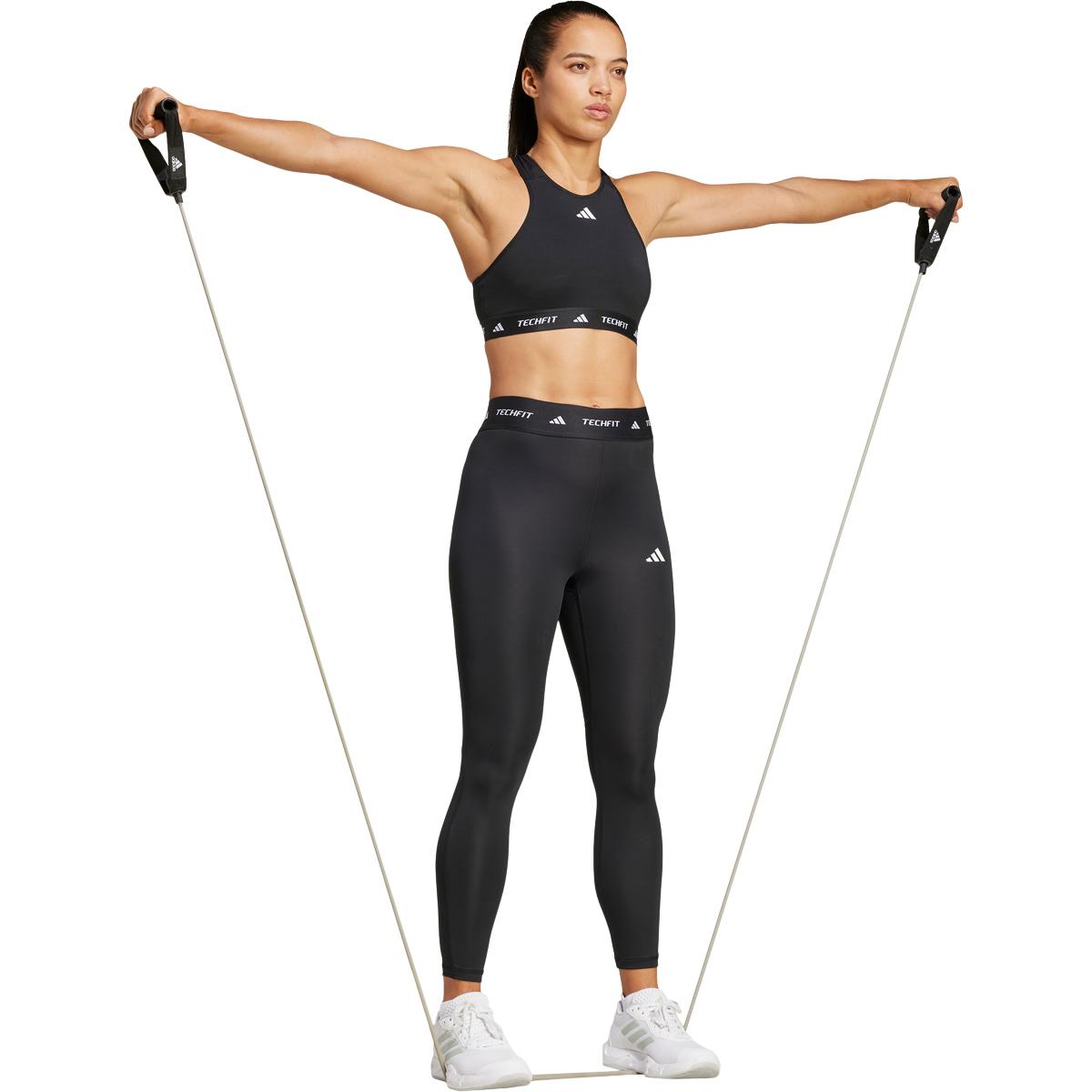 adidas Techfit High Waist 7/8 Træningstights Dame BLACK/WHITE/BLACK