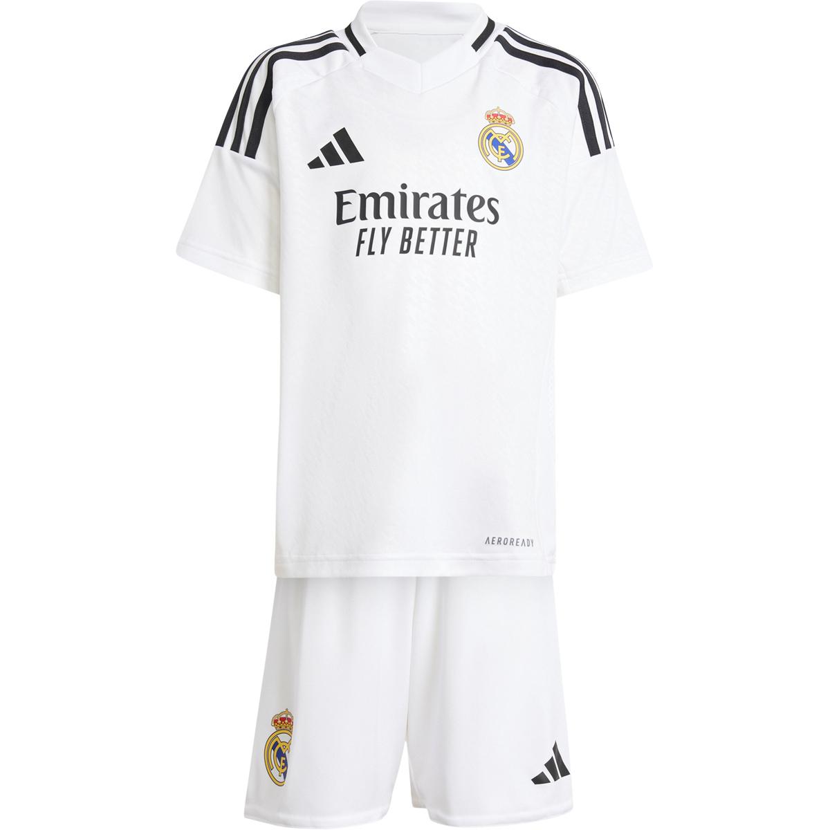 Real Madrid 24/25 Hjemmebanesæt Børn WHITE/PNKFUS/BLILIL/M
