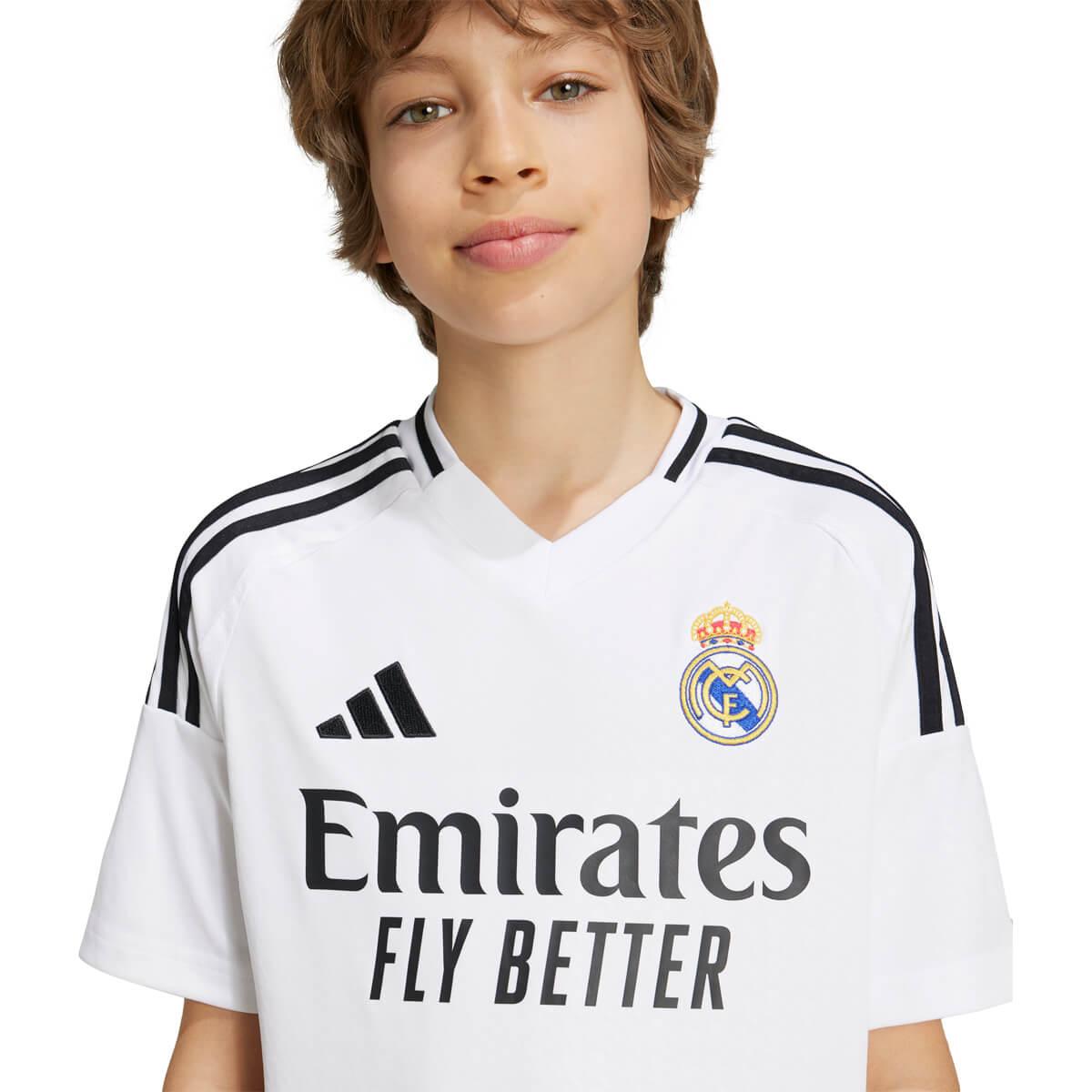 Real Madrid 24/25 Hjemmebanetrøje Børn WHITE/PNKFUS/BLILIL/M