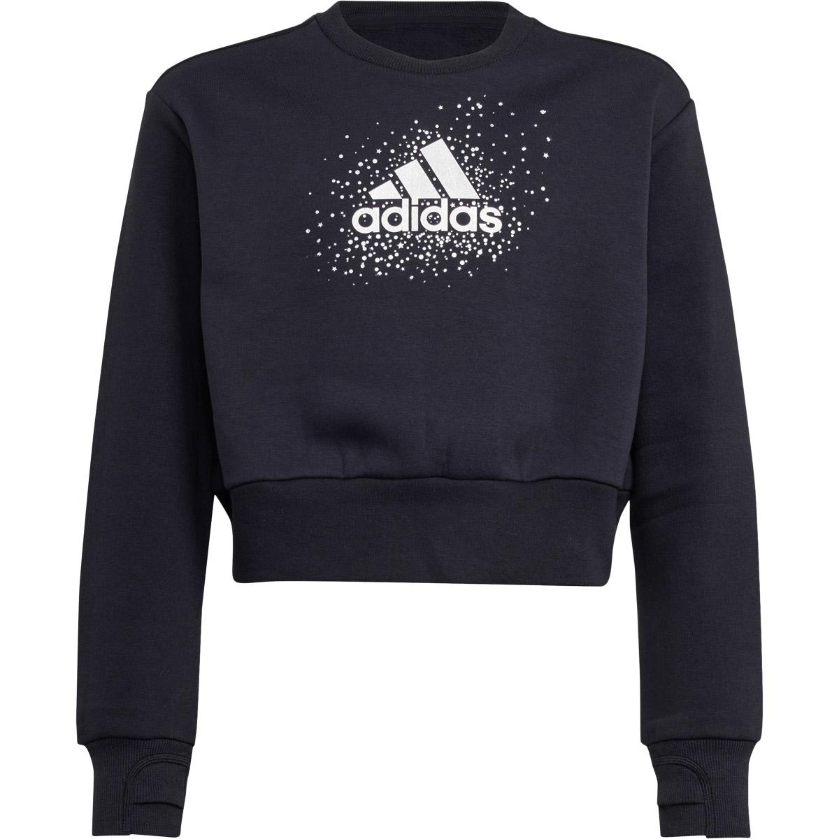 adidas Glam Ice G Sweatshirt Børn BLACK/WHITE/BLACK