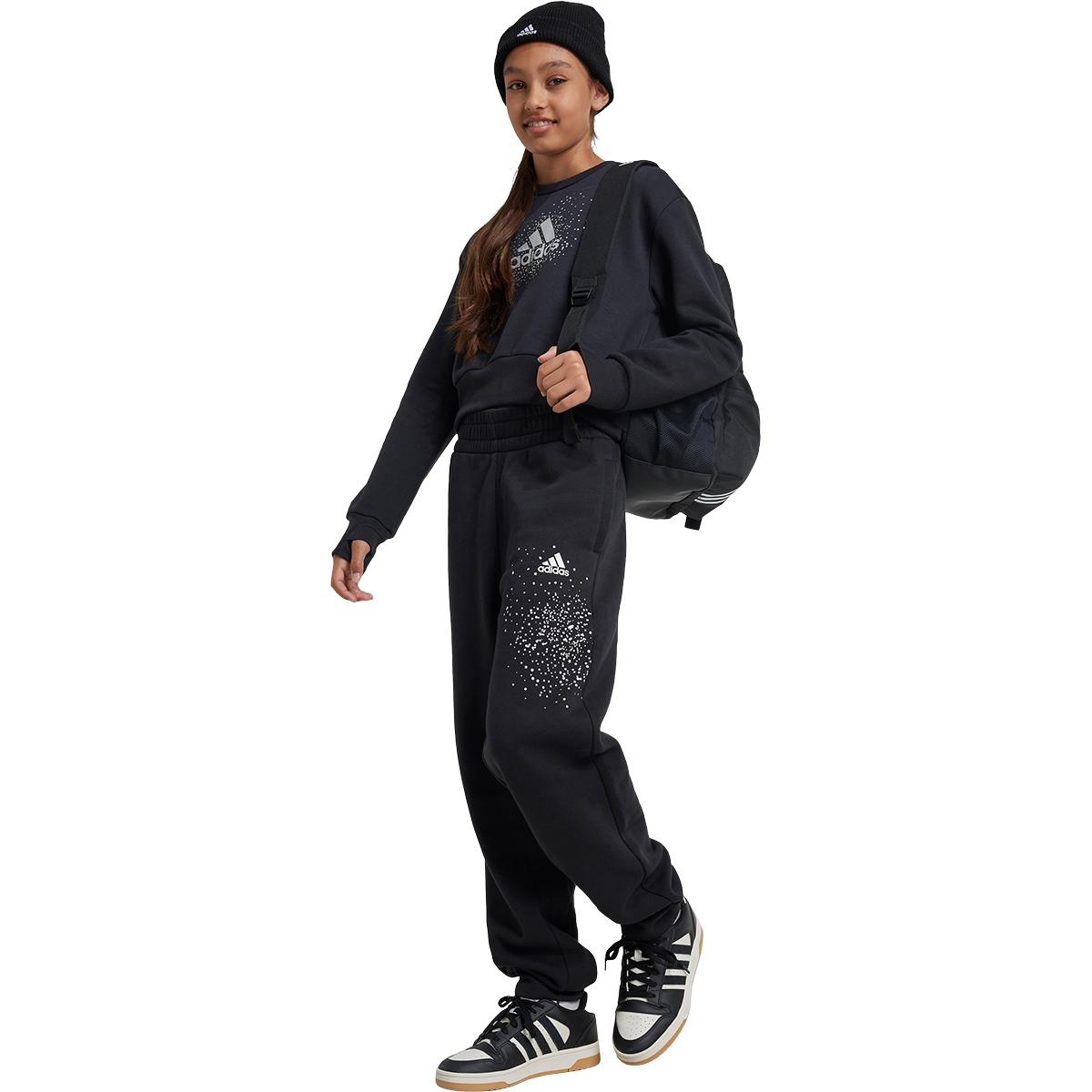 adidas Glam Ice G Sweatshirt Børn BLACK/WHITE/BLACK