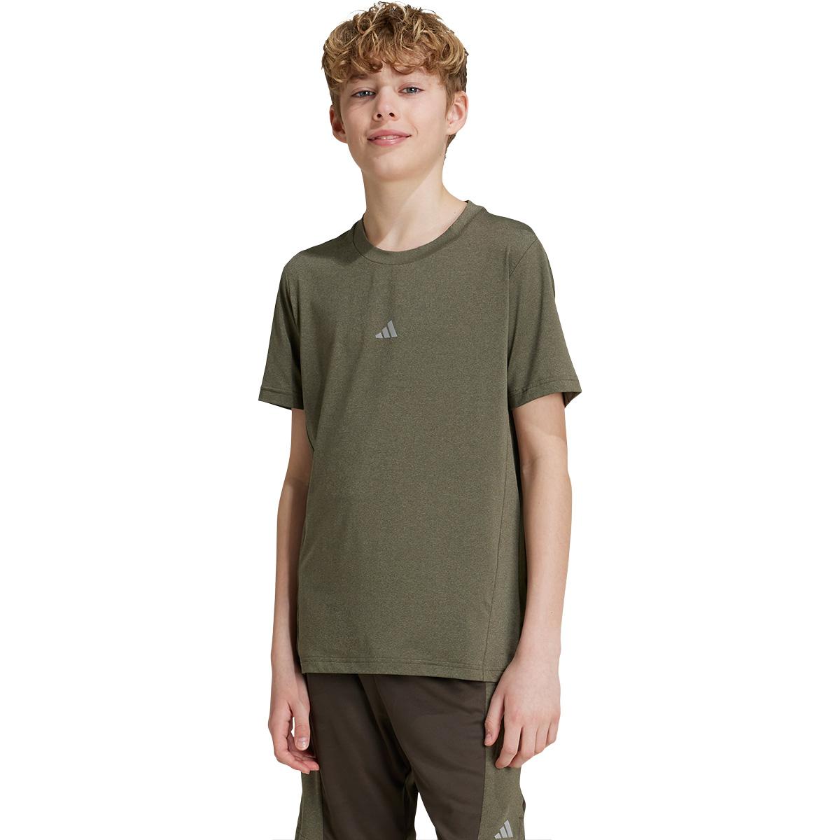 adidas Heather Trenings T-skjorte Barn SHAOLI/MSILVE/PULOLI