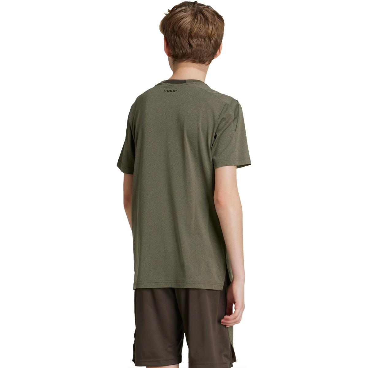 adidas Heather Trenings T-skjorte Barn SHAOLI/MSILVE/PULOLI