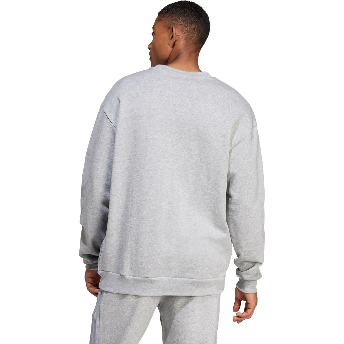 adidas Big Logo Crew Sweatshirt Herre MGREYH/WHITE