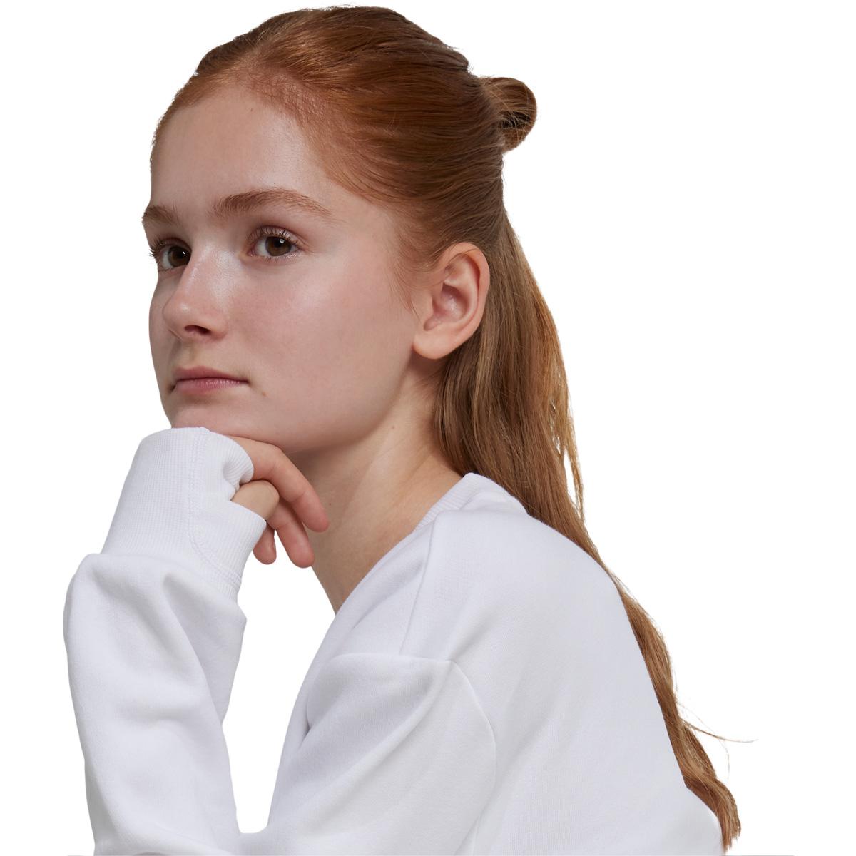 adidas Glam Ice G Sweatshirt Børn WHITE/PNKFUS/BLILIL/M