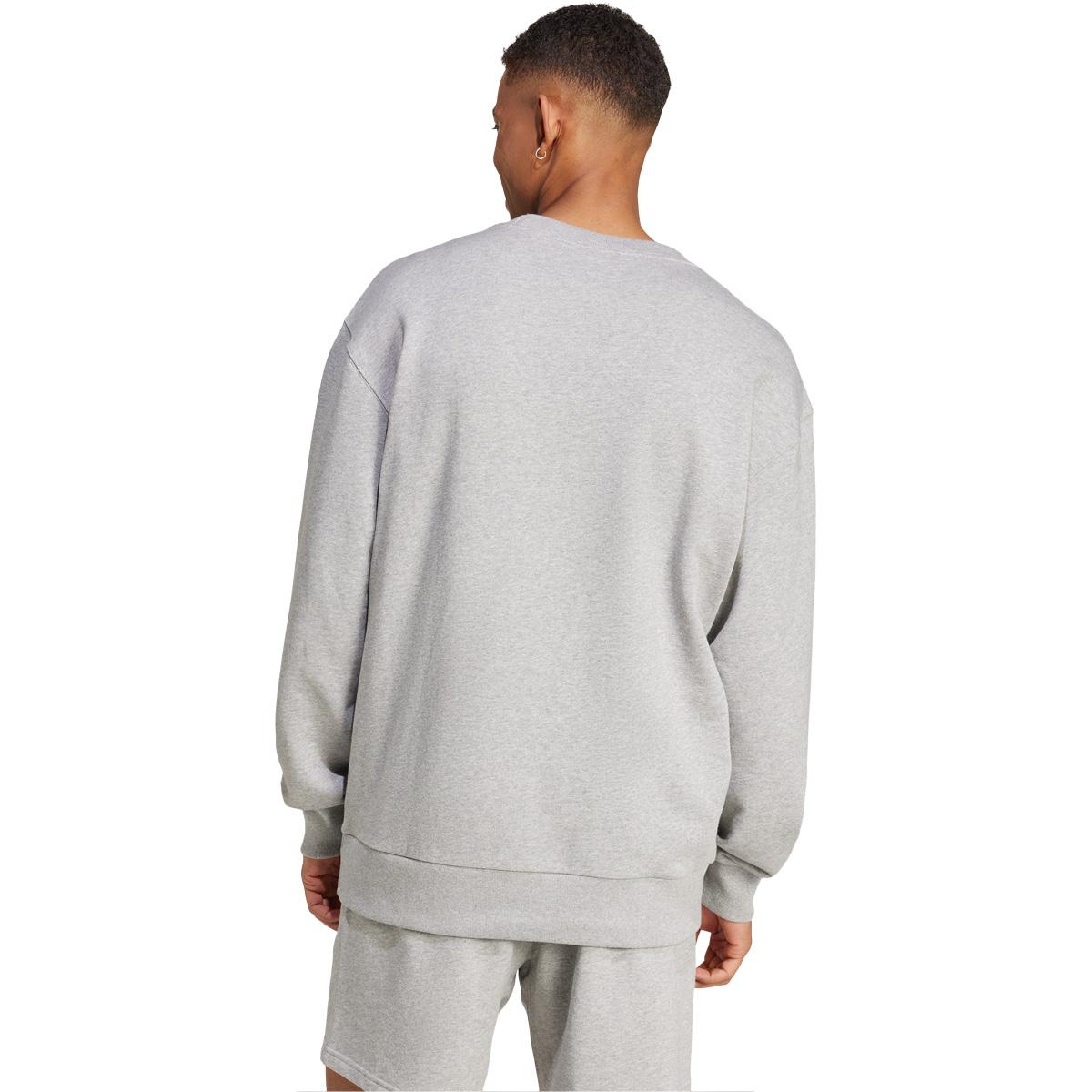 adidas All SZN Crew Sweatshirt Herre MGREYH/WHITE