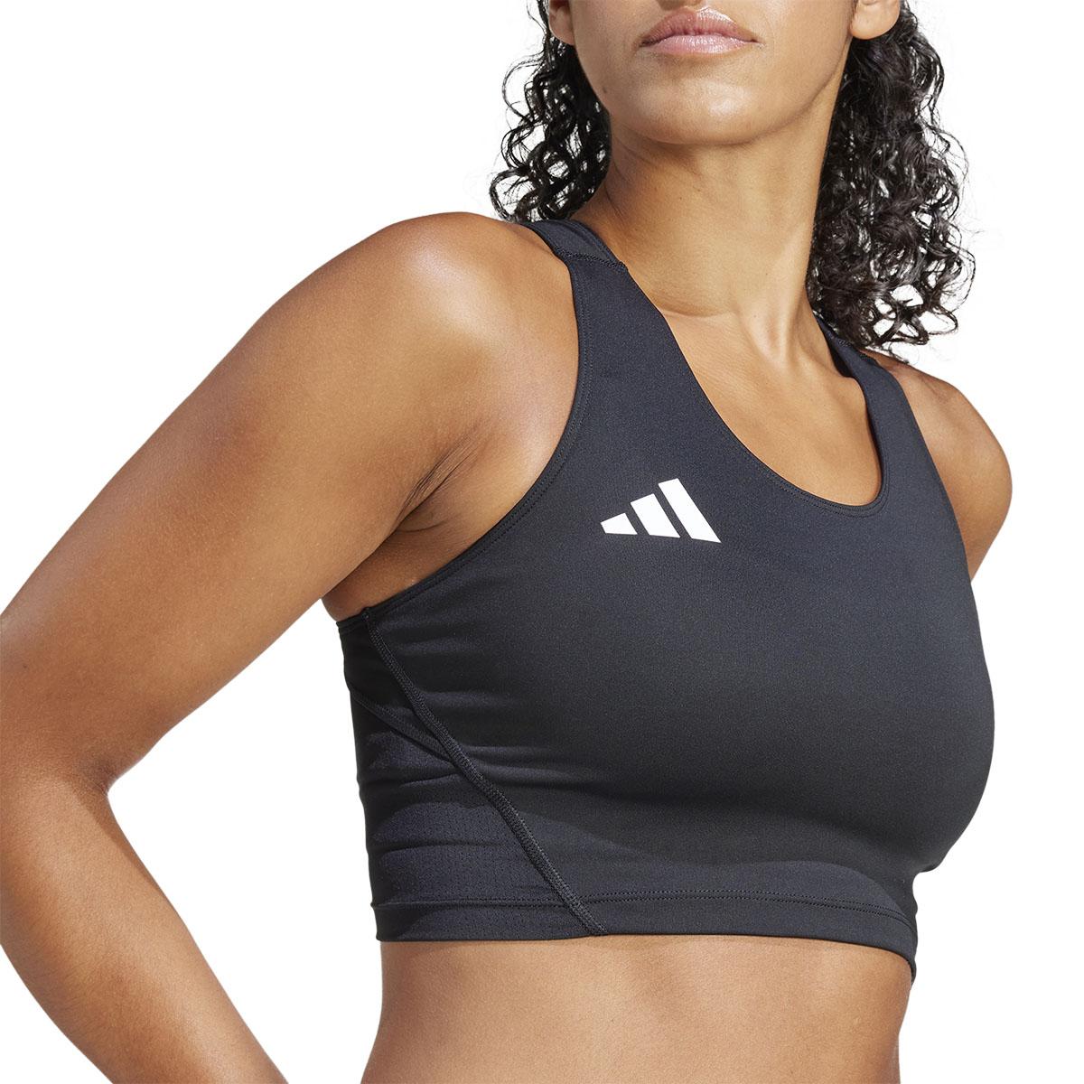 adidas Adizero Crop Top Dame BLACK/WHITE