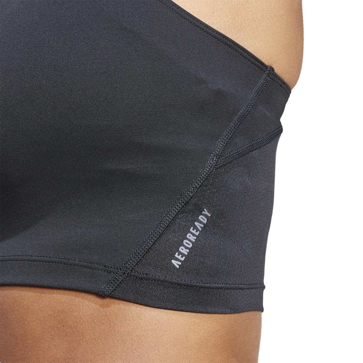 adidas Adizero Crop Top Dame BLACK/WHITE