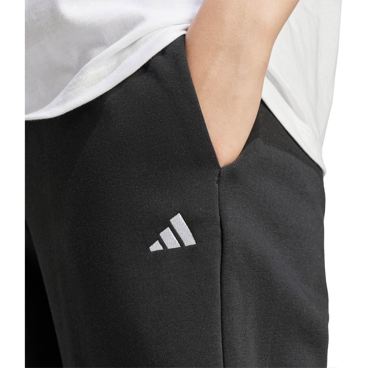 adidas Small Logo Feel Cozy Wide Joggingbukser Dame BLACK/WHITE/BLACK