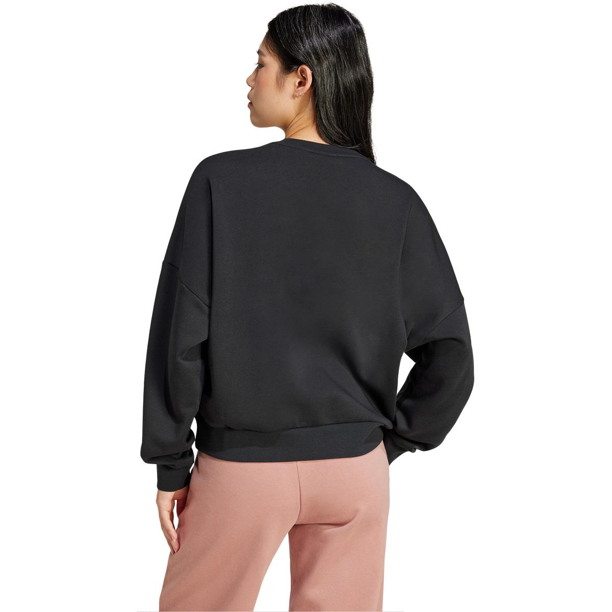 adidas Small Logo Feel Cozy Sweatshirt Dame BLACK/WHITE/BLACK