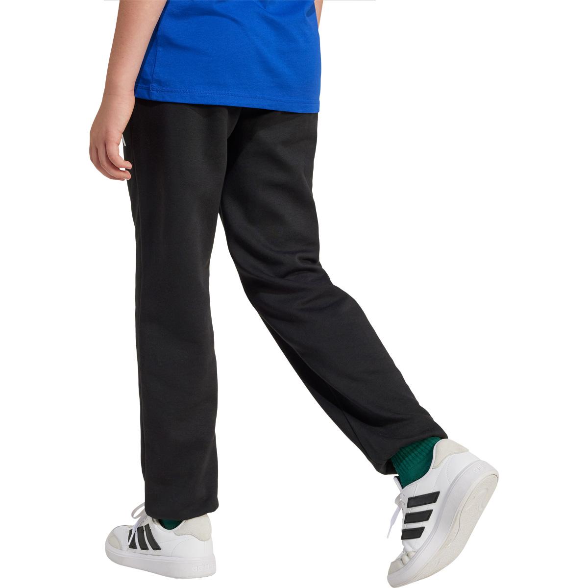 adidas Small Logo Joggingbukser Børn BLACK/WHITE/BLACK