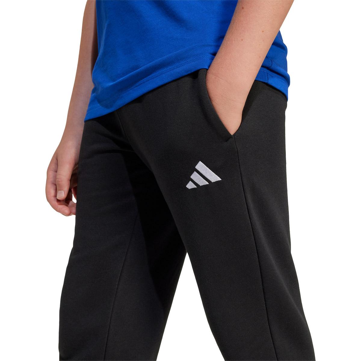 adidas Small Logo Joggingbukser Børn BLACK/WHITE/BLACK