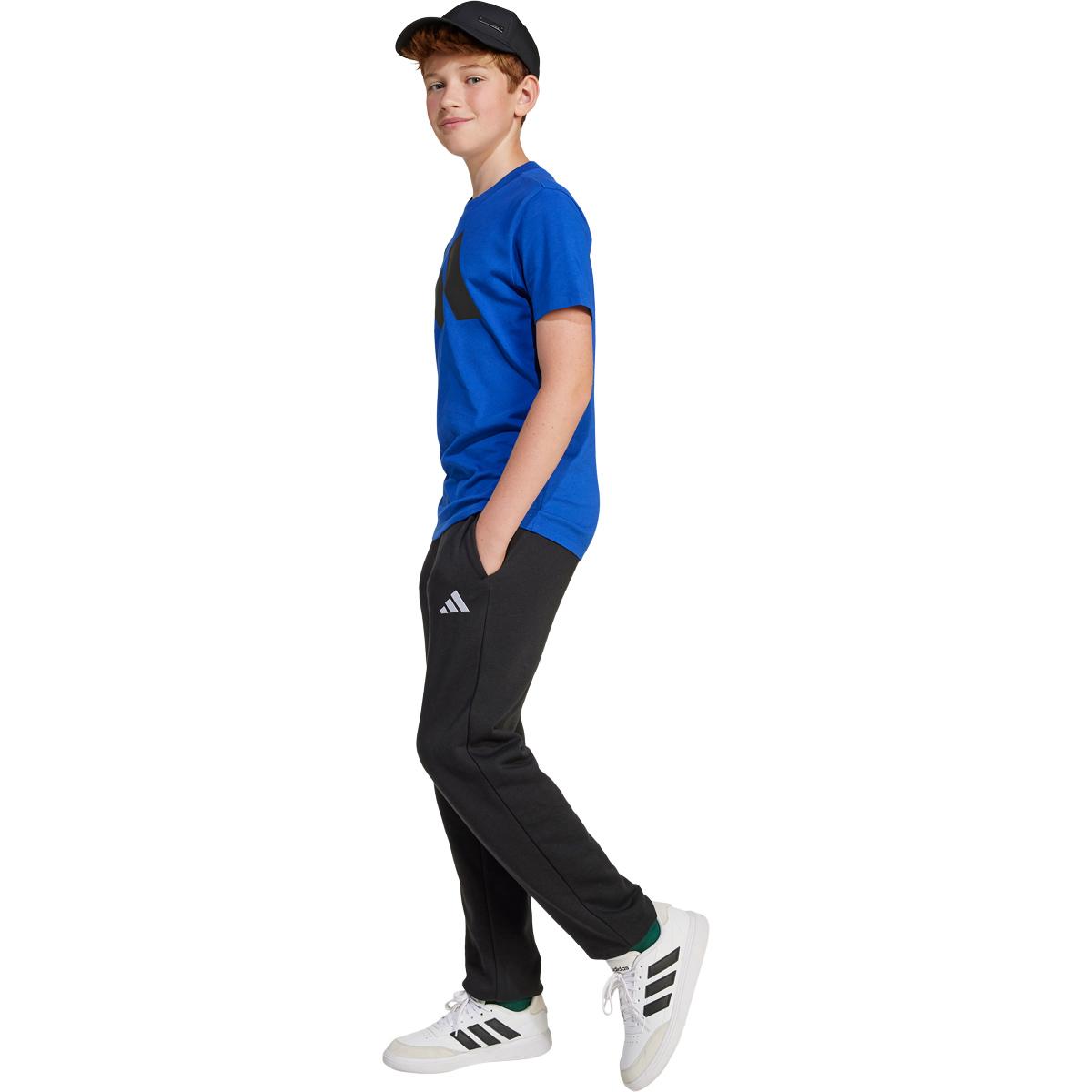 adidas Small Logo Joggingbukser Børn BLACK/WHITE/BLACK