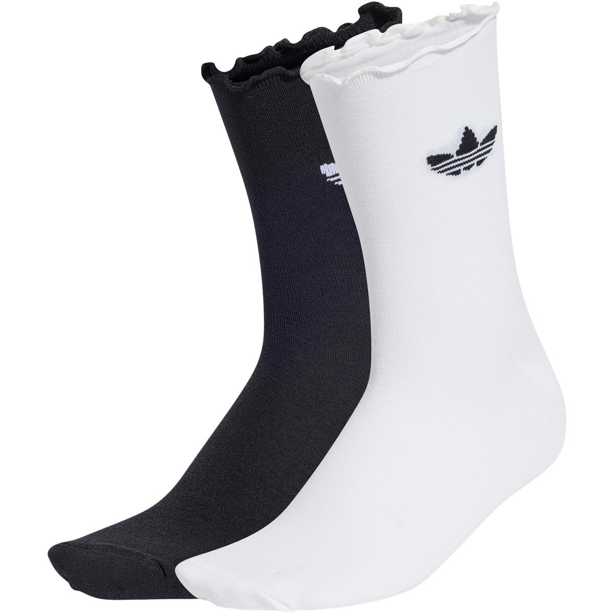 adidas Originals Ruffle 2-Pack Strømper Black/White