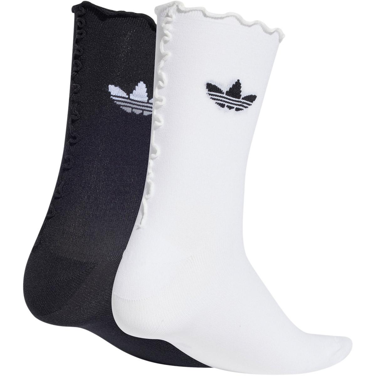 adidas Originals Ruffle 2-Pack Strømper Black/White