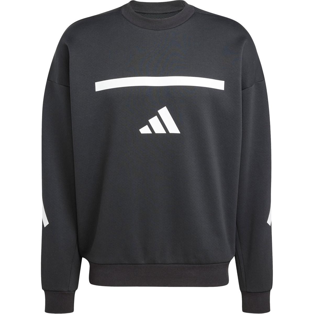 adidas Z.N.E. Crew Sweatshirt Herre BLACK/WHITE/BLACK