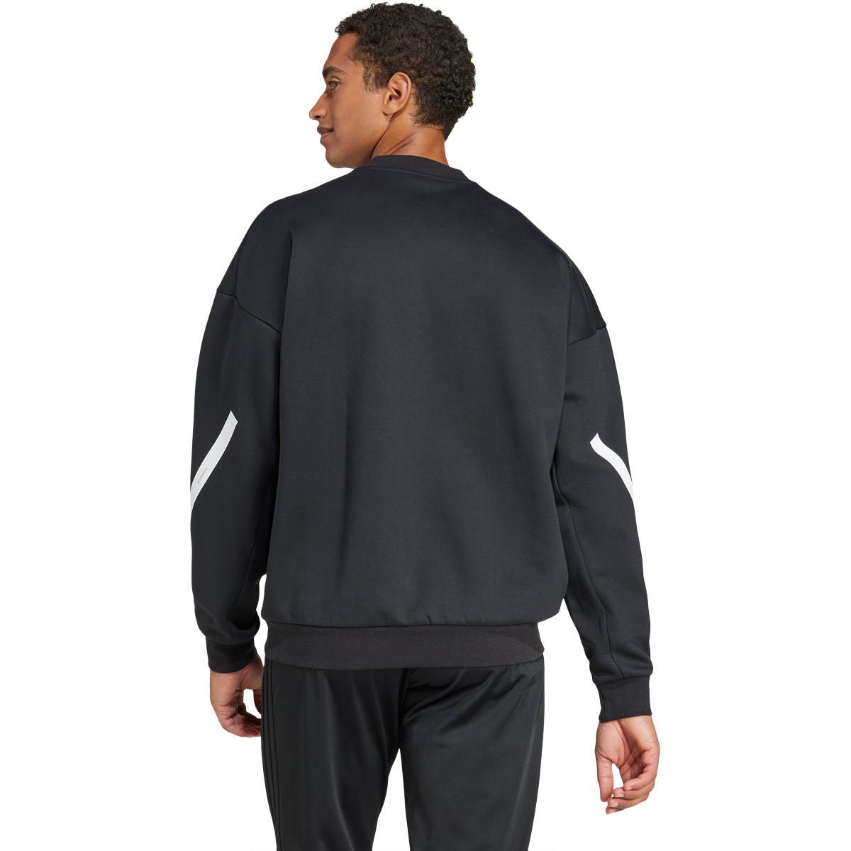 adidas Z.N.E. Crew Sweatshirt Herre BLACK/WHITE/BLACK