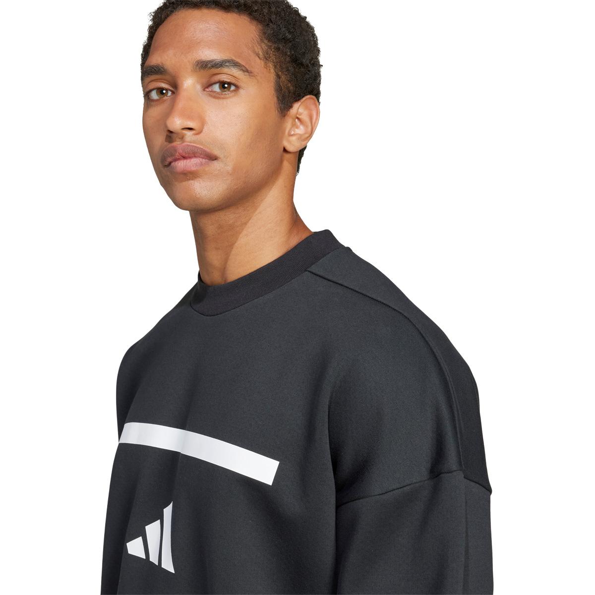 adidas Z.N.E. Crew Sweatshirt Herre BLACK/WHITE/BLACK