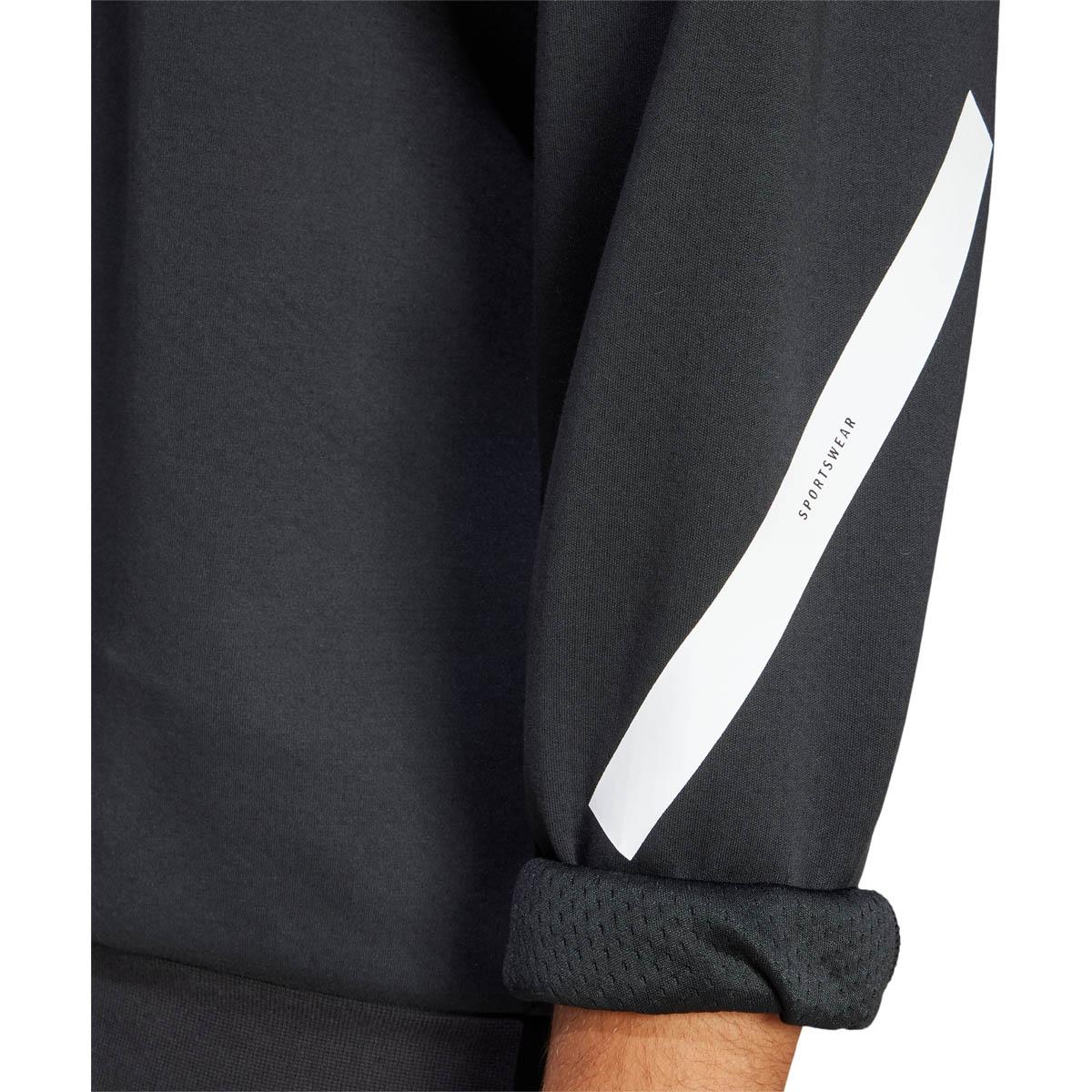 adidas Z.N.E. Crew Sweatshirt Herre BLACK/WHITE/BLACK