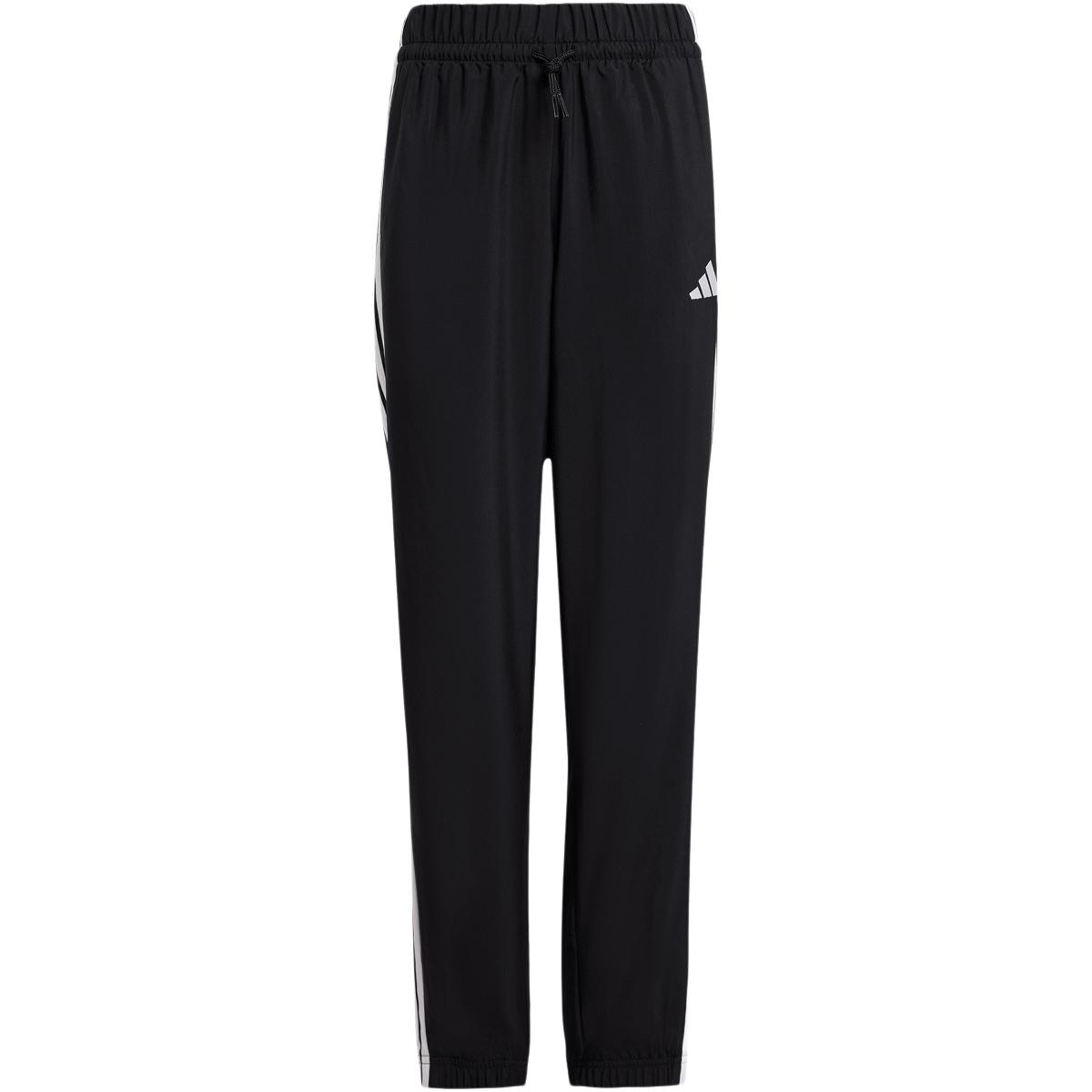 adidas 3-Stripes Woven Joggebukser Barn BLACK/WHITE