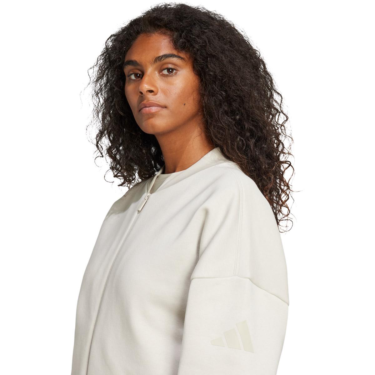adidas Small Logo Bomber Sweatshirt Dame WONALU/WHITE