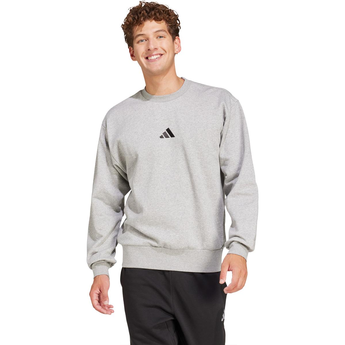 adidas Feelcozy Sweatshirt Herre MGREYH/WHITE