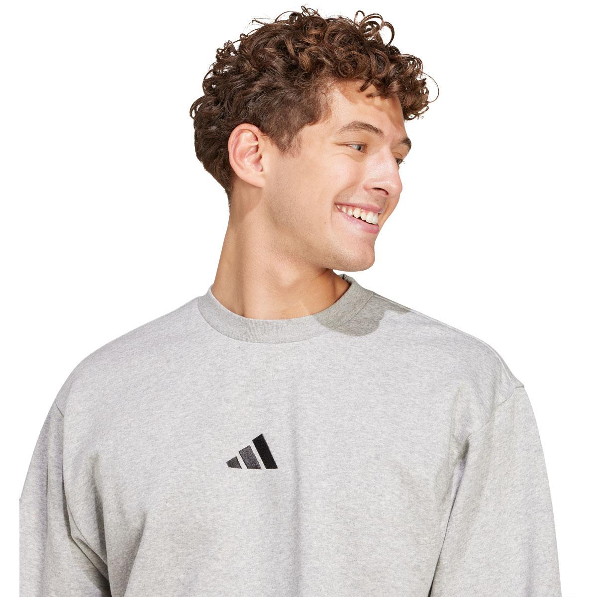 adidas Feelcozy Sweatshirt Herre MGREYH/WHITE