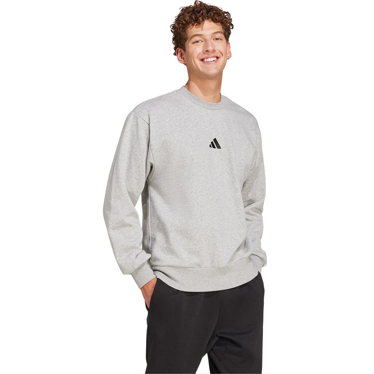 adidas Feelcozy Sweatshirt Herre MGREYH/WHITE