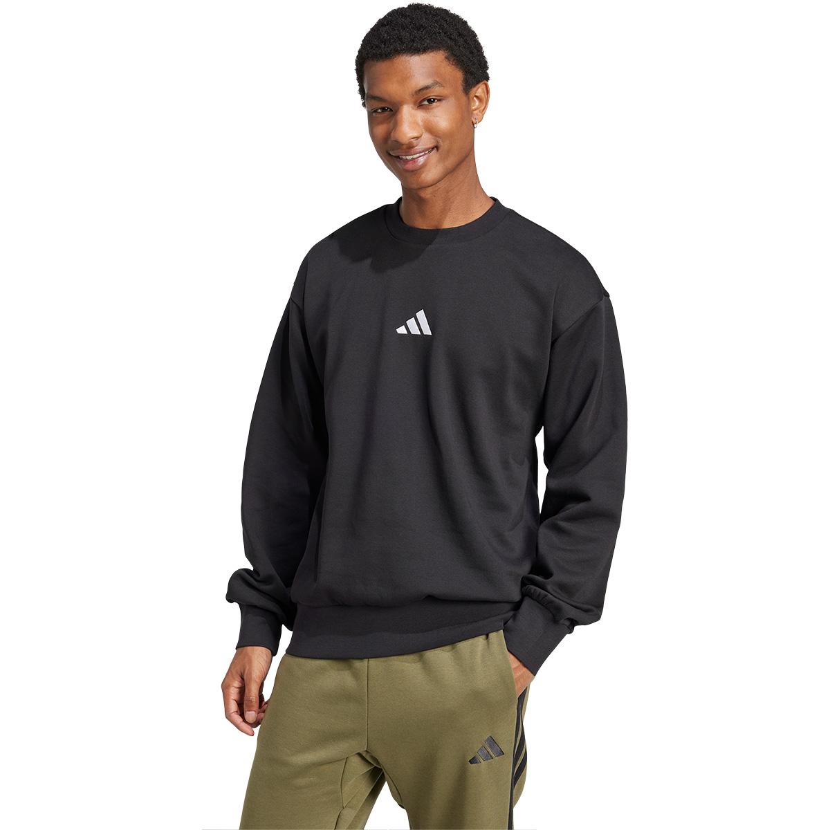 adidas Feelcozy Sweatshirt Herre BLACK/WHITE/BLACK