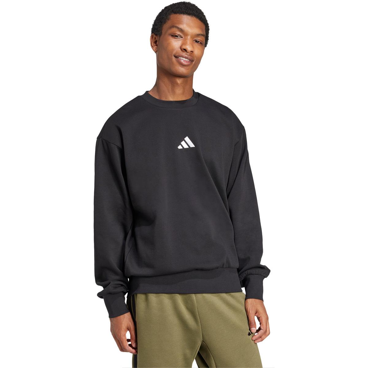 adidas Feelcozy Sweatshirt Herre BLACK/WHITE/BLACK