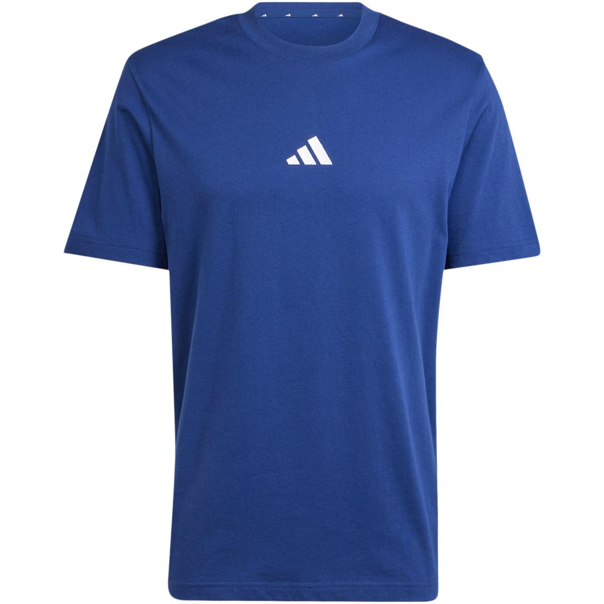 adidas Essentials Small Logo T-shirt Herre DKBLUE/WHITE