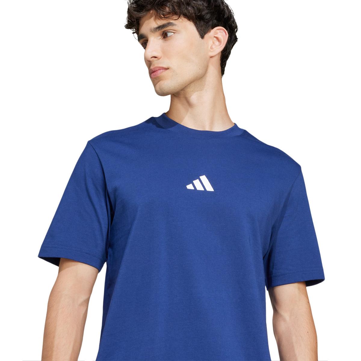 adidas Essentials Small Logo T-shirt Herre DKBLUE/WHITE