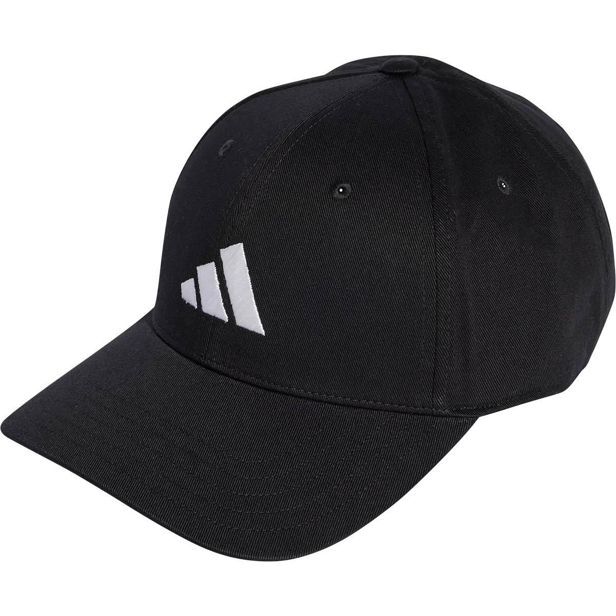 adidas B-Ball Cotton Strapback Cap BLACK/WHITE