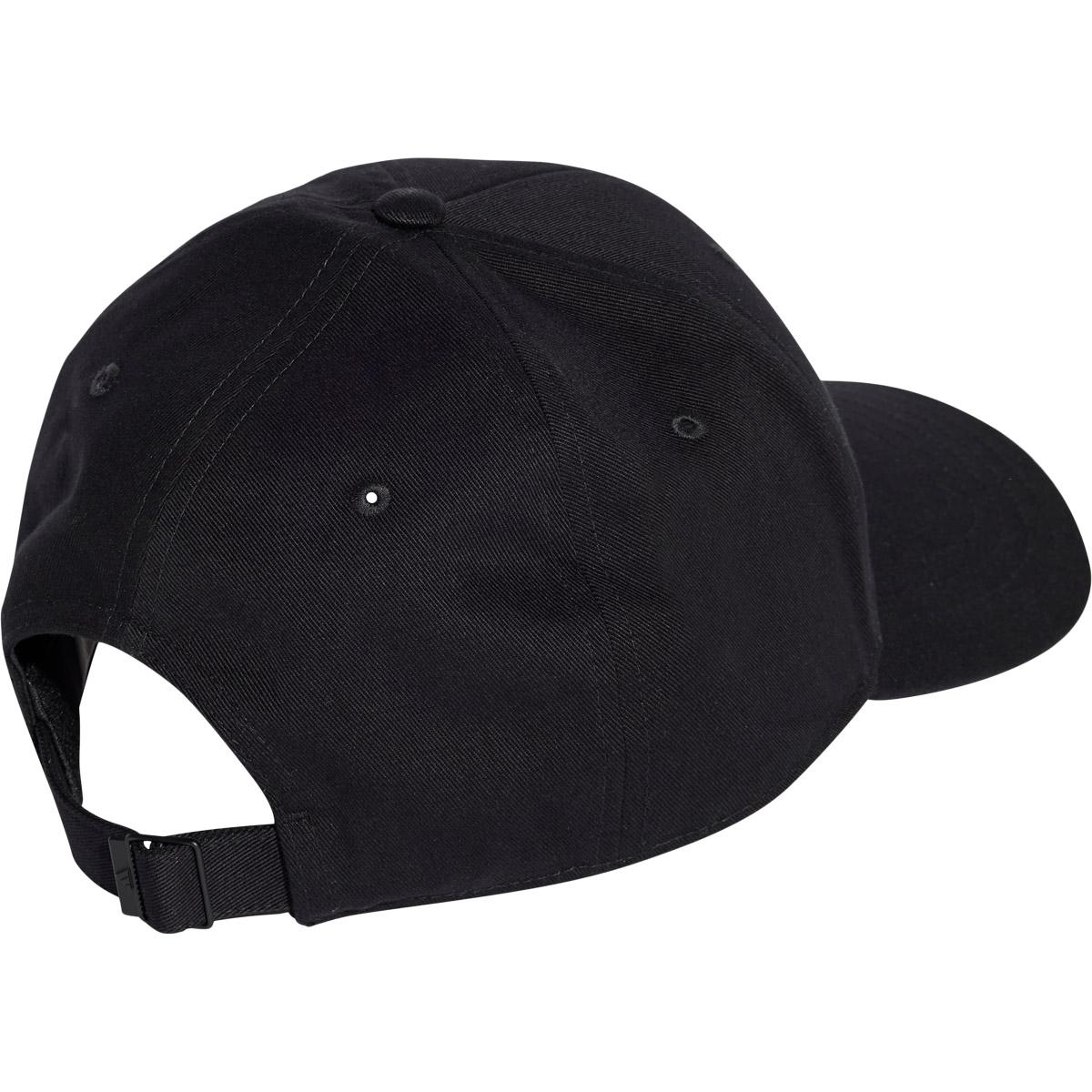 adidas B-Ball Cotton Strapback Cap BLACK/WHITE