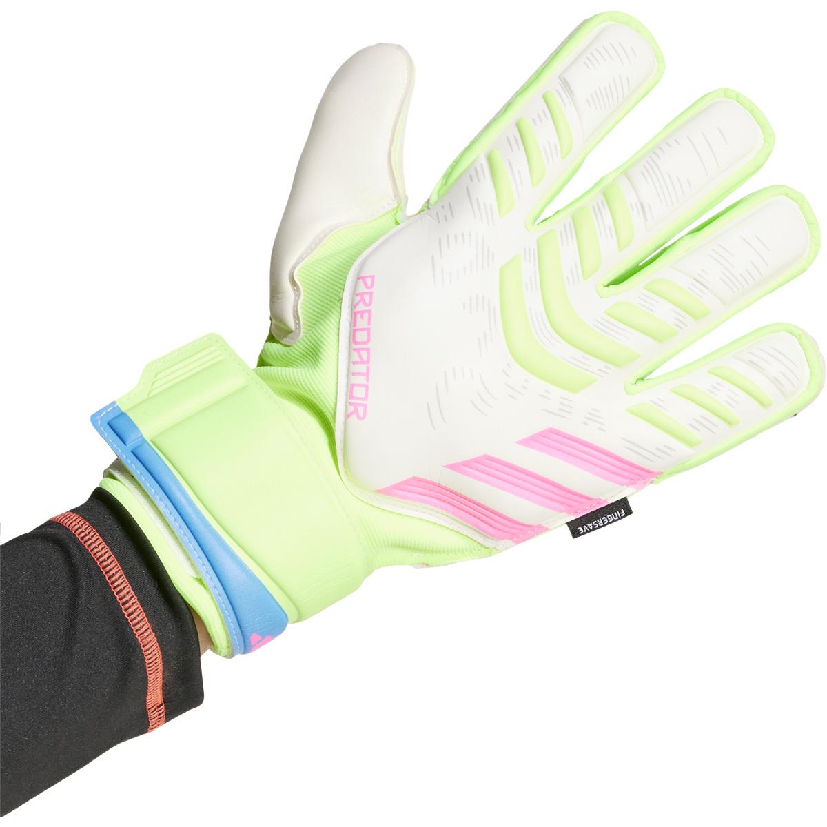 adidas Predator Match Fingersave Målmandshandsker WHITE/PNKFUS/BLILIL/M
