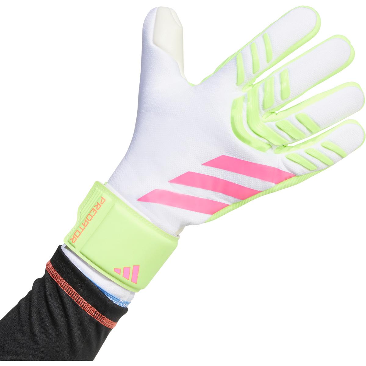 adidas Predator League Målmandshandsker WHITE/PNKFUS/BLILIL/M