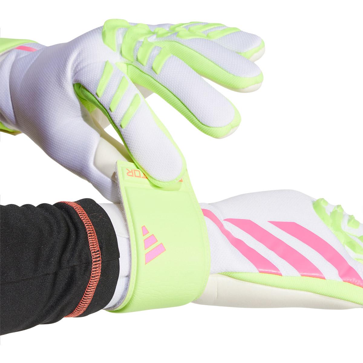 adidas Predator League Målmandshandsker WHITE/PNKFUS/BLILIL/M