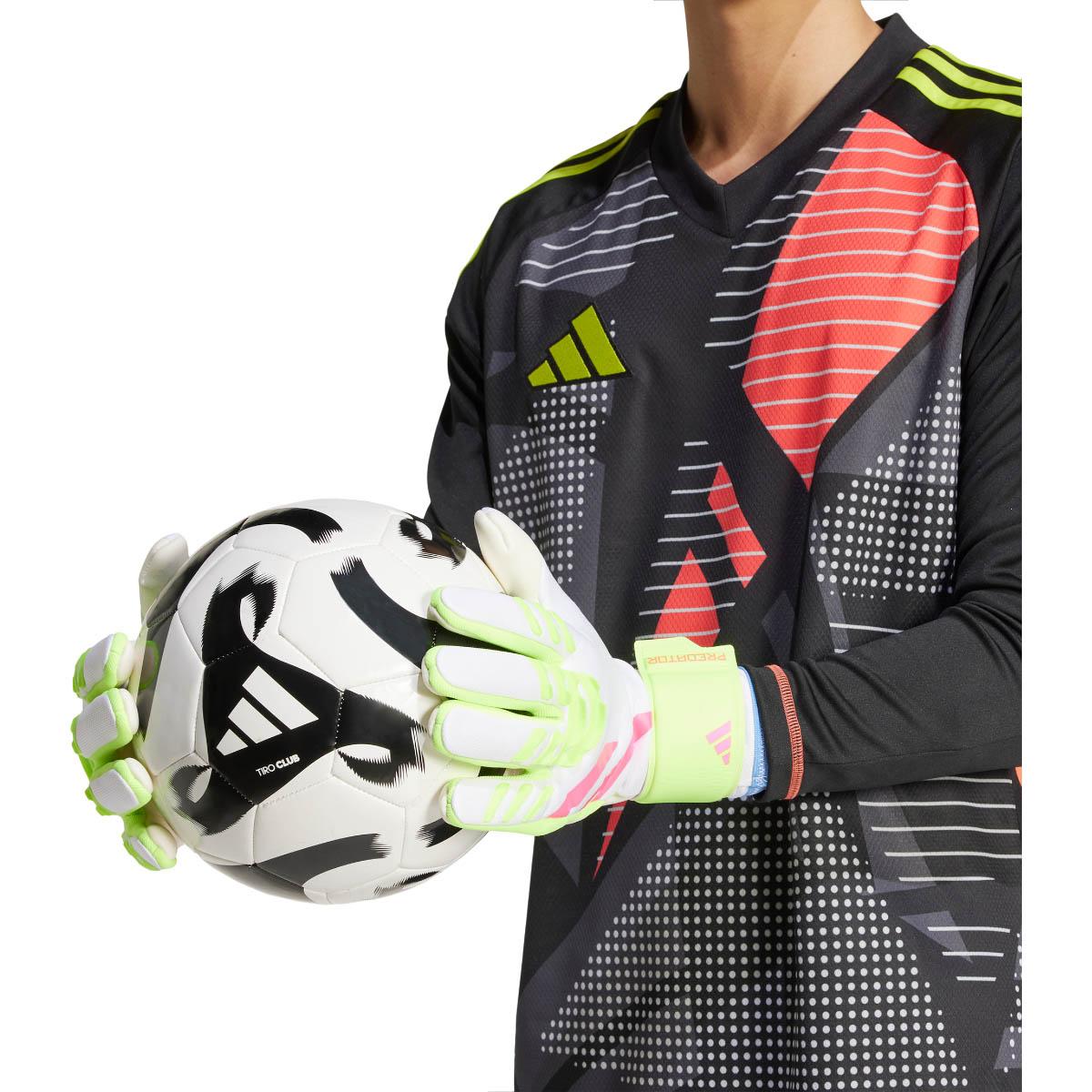 adidas Predator League Målmandshandsker WHITE/PNKFUS/BLILIL/M