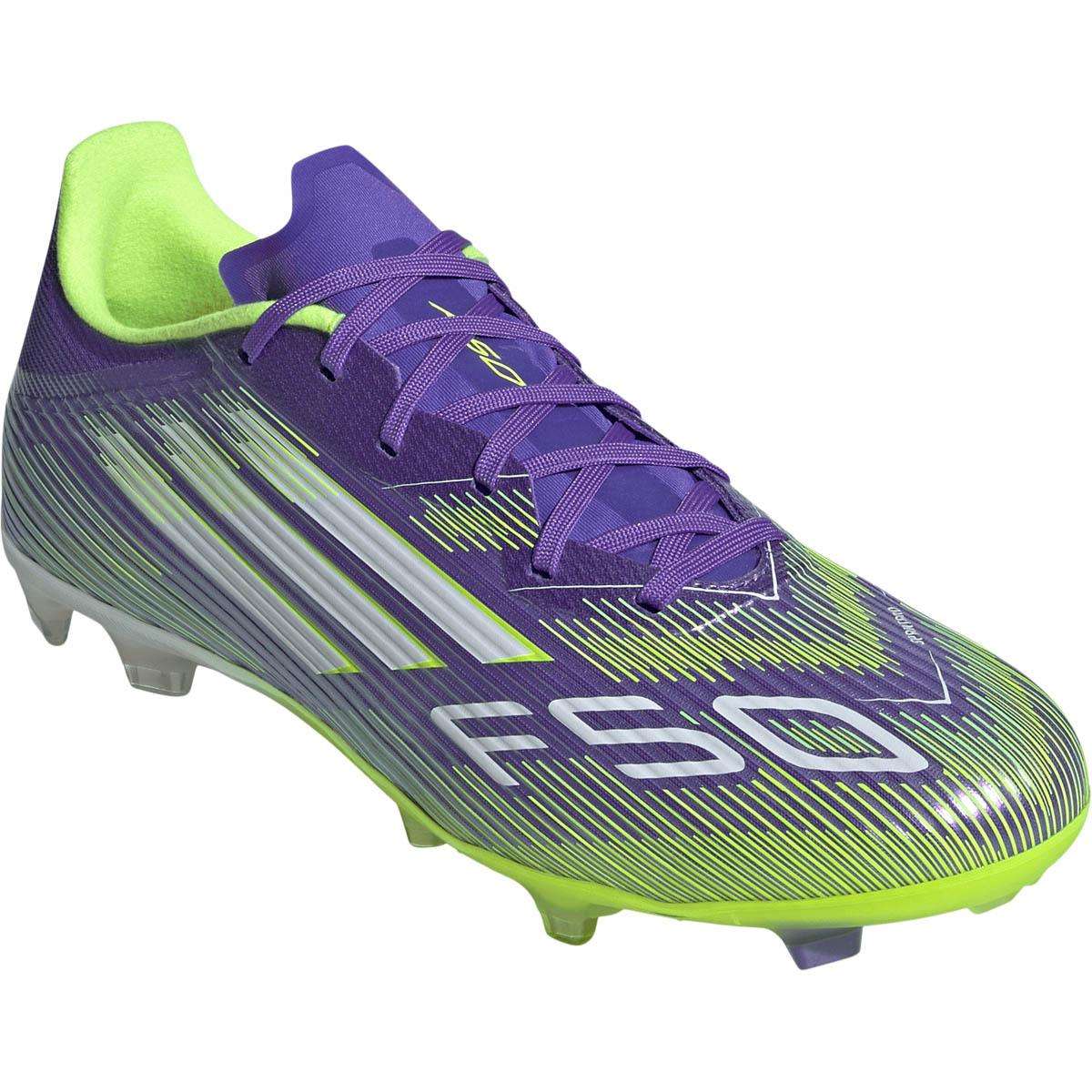 adidas F50 League FG/MG Fodboldstøvler Purple/Lime