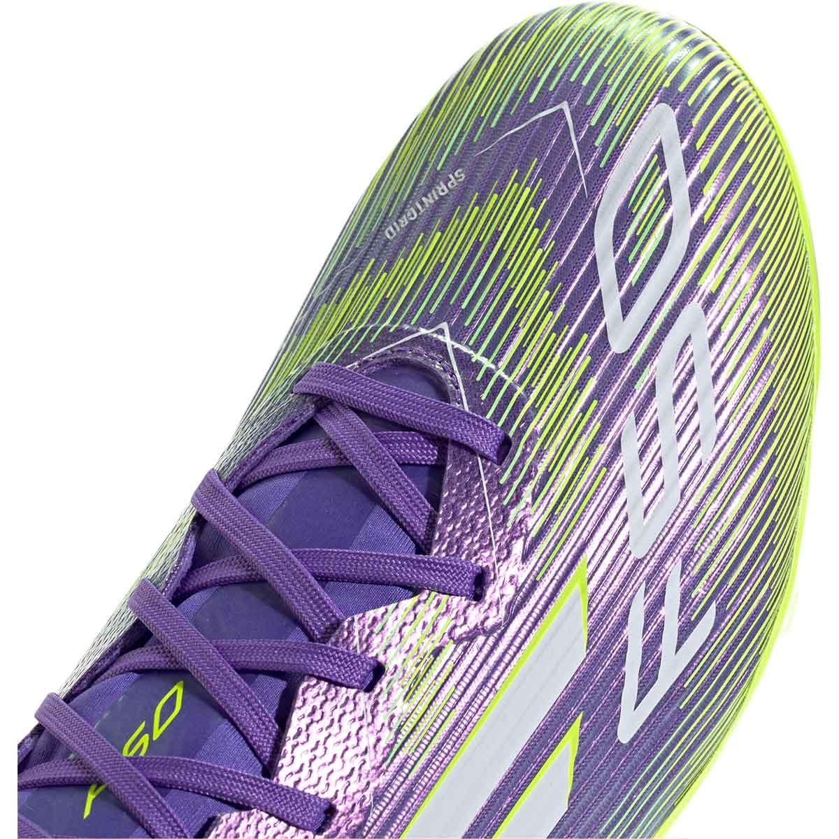 adidas F50 League FG/MG Fodboldstøvler Purple/Lime