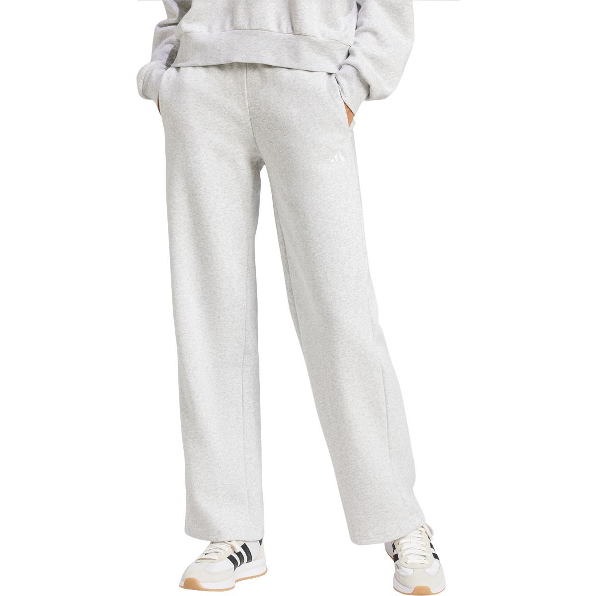adidas Small Logo Feel Cozy Wide Joggingbukser Dame LGREYH/WHITE