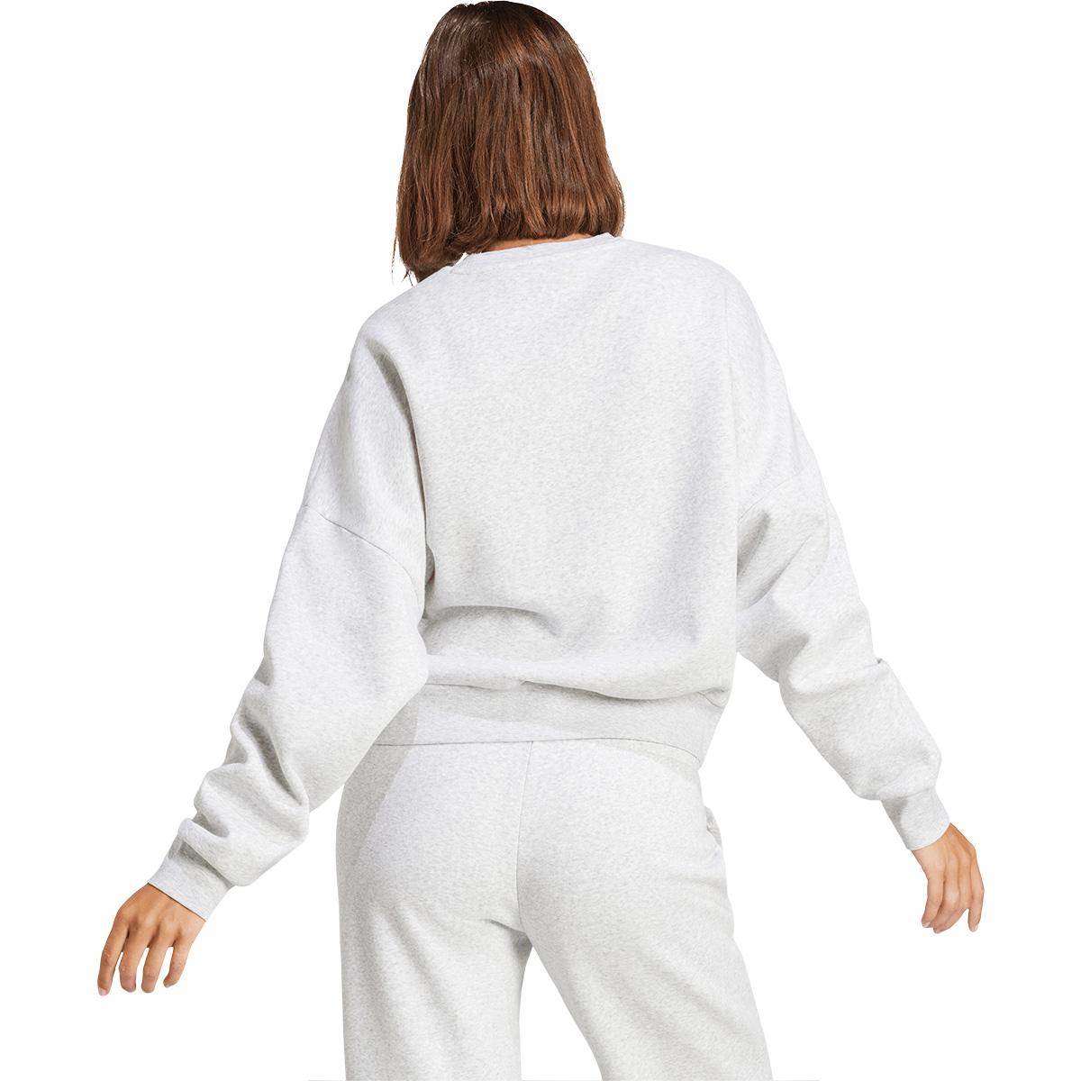 adidas Small Logo Feel Cozy Sweatshirt Dame LGREYH/WHITE