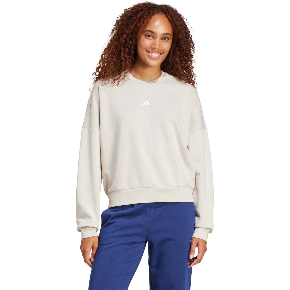 adidas Small Logo Feel Cozy Sweatshirt Dame WONALU/SILPEB/CARBON