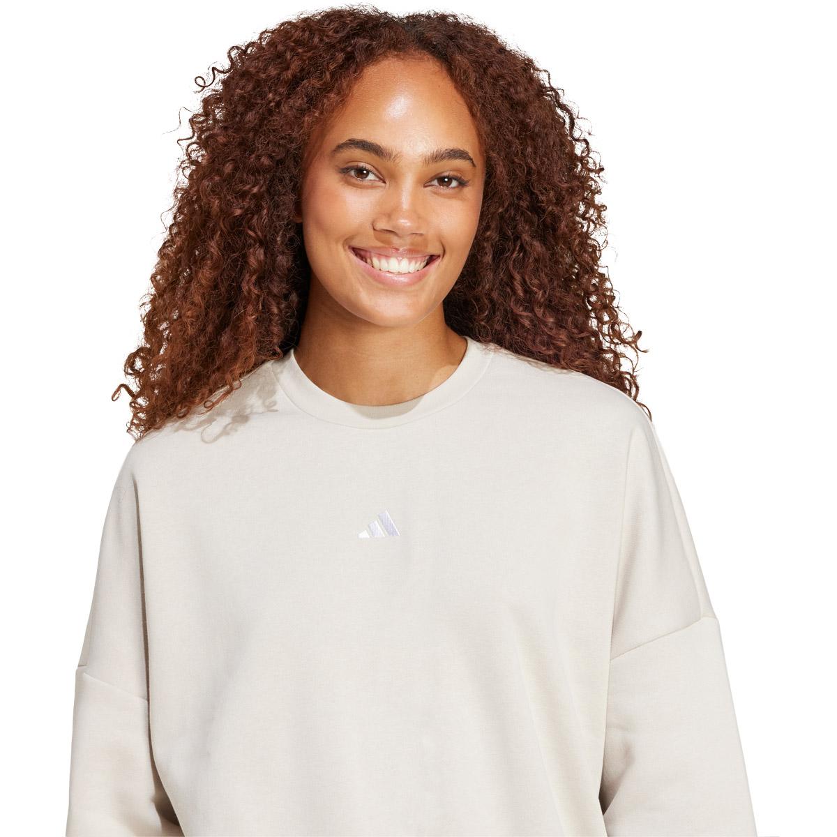 adidas Small Logo Feel Cozy Sweatshirt Dame WONALU/SILPEB/CARBON